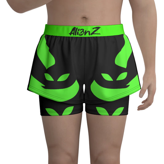 All-Over Print Unisex Two Fake Sports Shorts